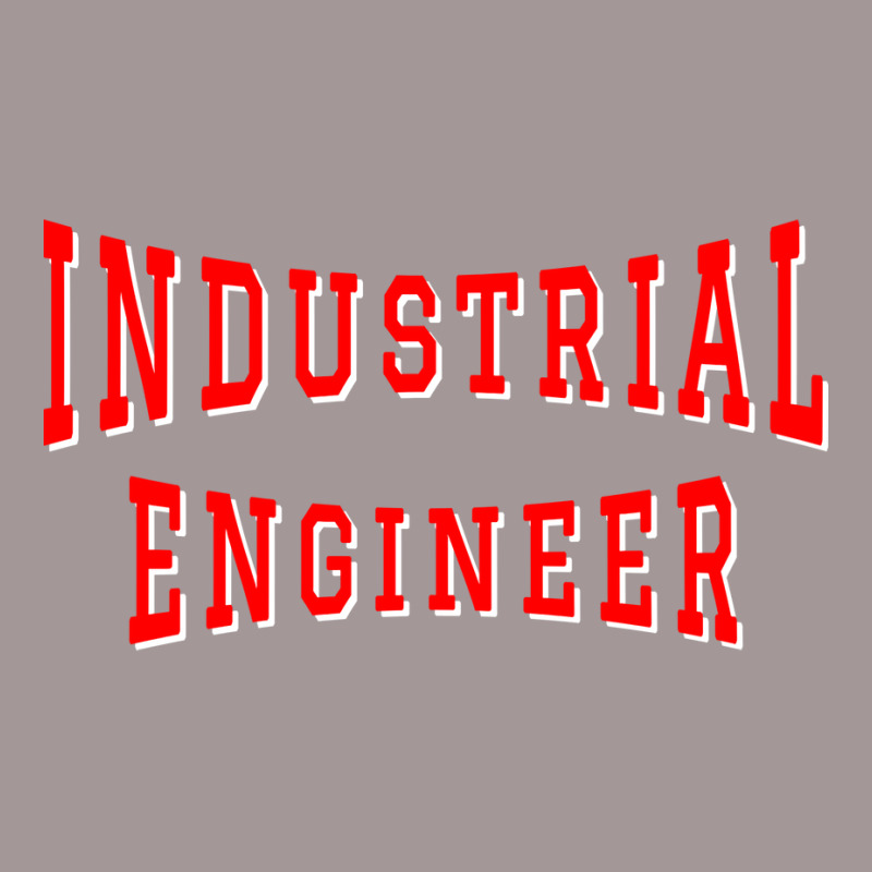 Industrial Engineer In Red Color Text Aesthetic Vintage Short | Artistshot