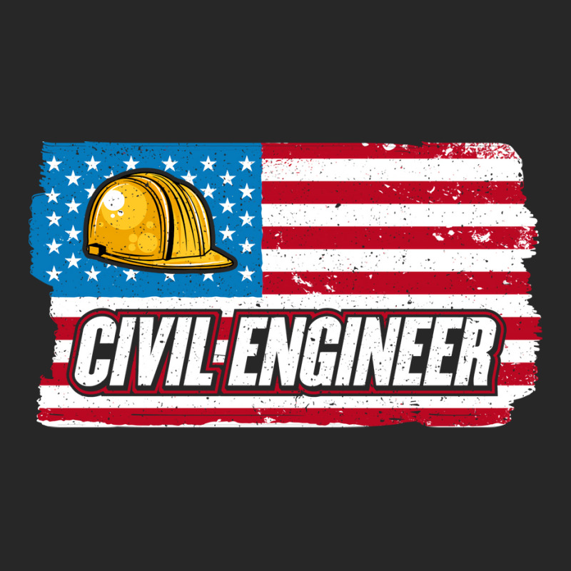 Civil Engineer American Flag Patriotic Civil Engin Men's T-shirt Pajama Set by poutchkolajat | Artistshot