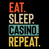 Eat Sleep Casino Repeat Retro Vintage Colors Tumbl Zipper Hoodie | Artistshot