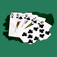 Poker Hands Royal Flush Clubs T-shirt | Artistshot