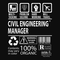 Civil Engineering Manager T  Multitasking Certifie Crop Top | Artistshot