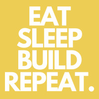 Eat Sleep Build Repeat Hippie Retro Graphic T-shirt | Artistshot