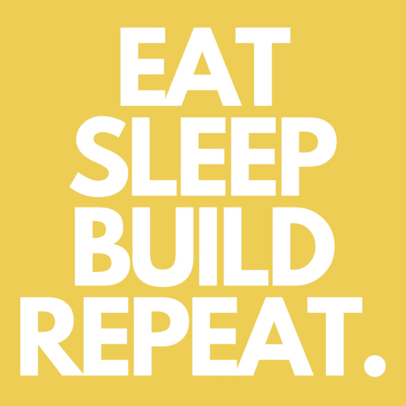 Eat Sleep Build Repeat Hippie Retro Graphic T-shirt | Artistshot