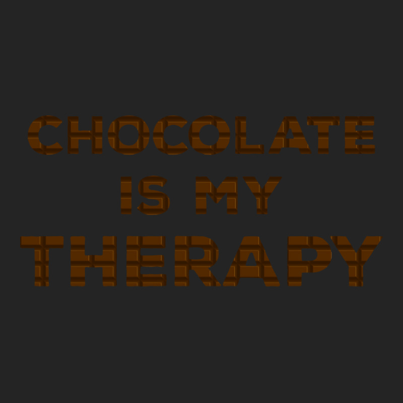 Chocolate Is My Therapy Red 3/4 Sleeve Shirt by leixochairih | Artistshot