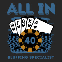 All In 40 40th Poker Casino 40 Years Old Poker Gam Men's T-shirt Pajama Set | Artistshot