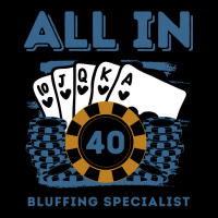 All In 40 40th Poker Casino 40 Years Old Poker Gam Men's Long Sleeve Pajama Set | Artistshot