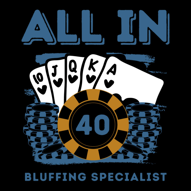 All In 40 40th Poker Casino 40 Years Old Poker Gam Men's Long Sleeve Pajama Set | Artistshot