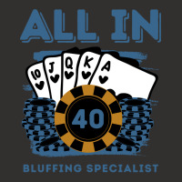 All In 40 40th Poker Casino 40 Years Old Poker Gam Champion Hoodie | Artistshot