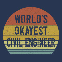 Worlds Okayest Civil Engineer Retro Men Denim Jacket | Artistshot