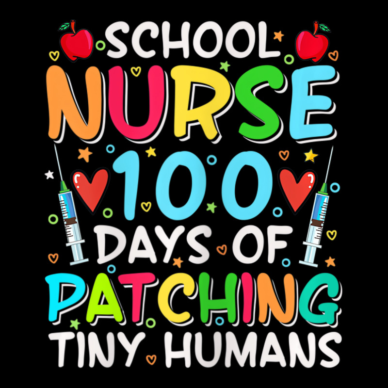 Womens School Nurse 100 Days Of Patching Tiny Huma Fleece Short by onofre | Artistshot