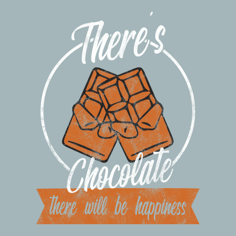 Theres Chocolate There Will Be Happiness Quote Unisex Sherpa-lined Denim Jacket | Artistshot