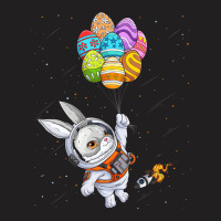 Happy Easter Day Bunny Egg Astronaut Space Boys Gi T-shirt | Artistshot