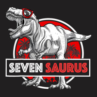 I Am Seven Saurus 7 Yrs Old T Rex For Boys 7th Bir T-shirt | Artistshot