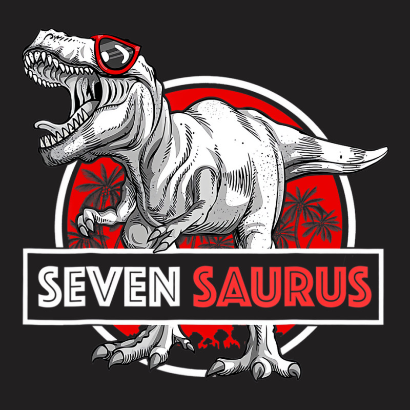 I Am Seven Saurus 7 Yrs Old T Rex For Boys 7th Bir T-shirt | Artistshot