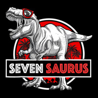 I Am Seven Saurus 7 Yrs Old T Rex For Boys 7th Bir Zipper Hoodie | Artistshot