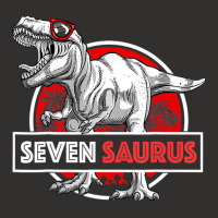 I Am Seven Saurus 7 Yrs Old T Rex For Boys 7th Bir Champion Hoodie | Artistshot