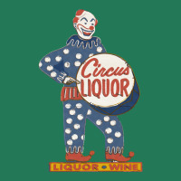 Circus Liquor Halftone Clown Sign Summer Ladies Fitted T-shirt | Artistshot