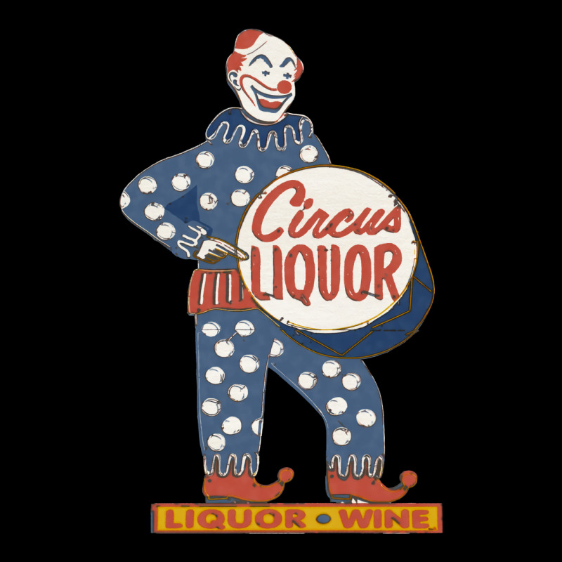 Circus Liquor Halftone Clown Sign Summer Women's V-Neck T-Shirt by nseemsalthek | Artistshot