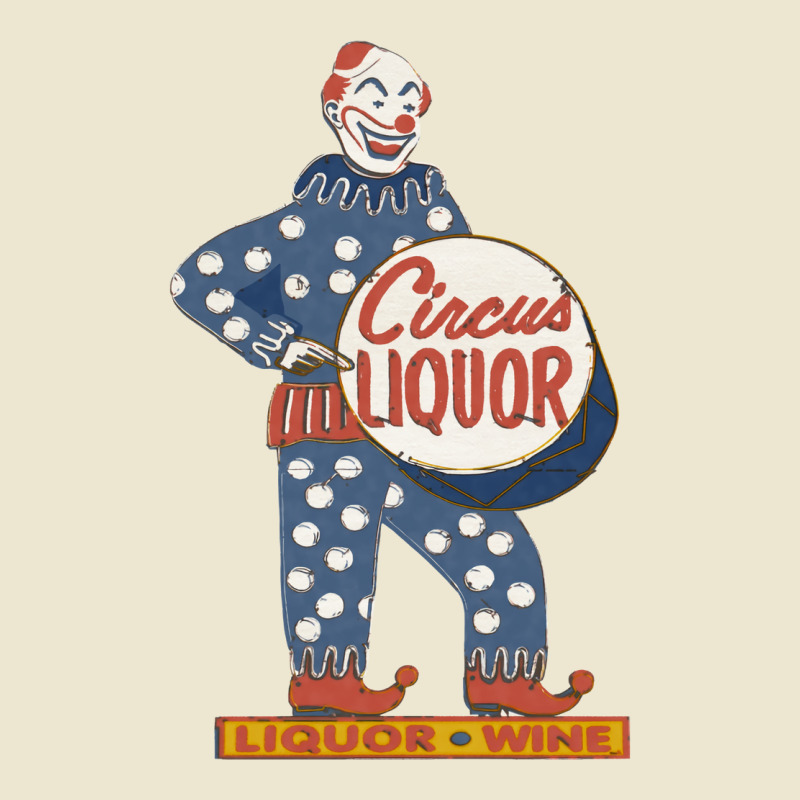 Circus Liquor Halftone Clown Sign Summer Cropped Hoodie by nseemsalthek | Artistshot