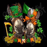 St Patricks Donkeys With Shamrocks V-neck Tee | Artistshot