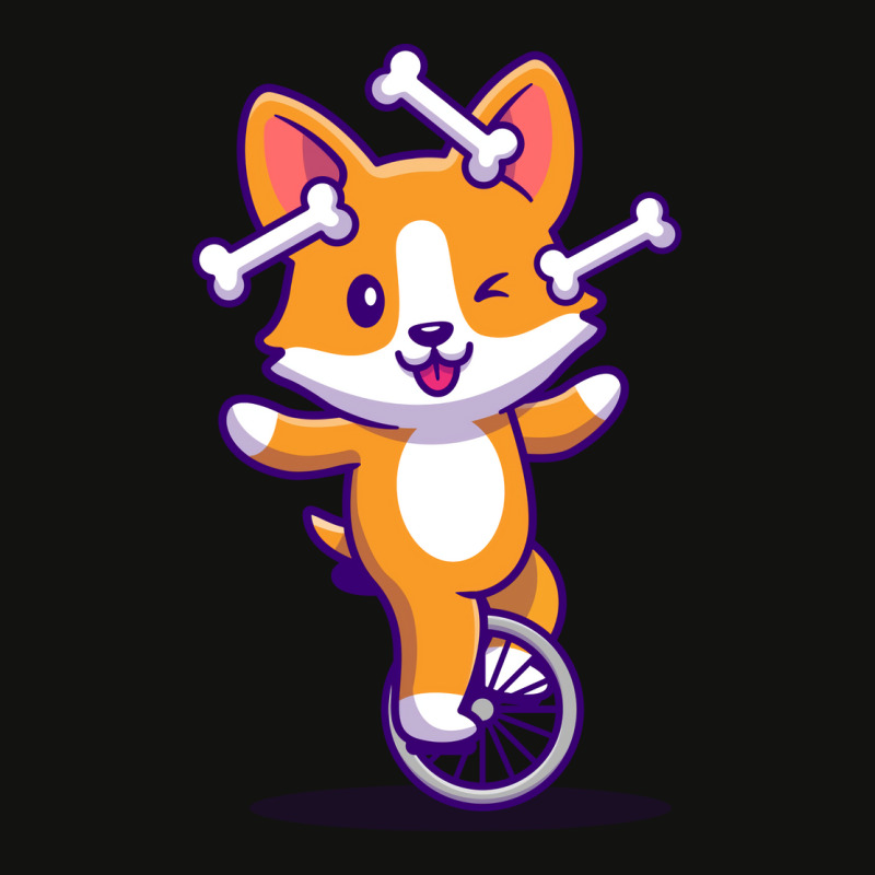 Cute Corgi Playing Bone With Bike Boy Scorecard Crop Tee by eelahafrizaf | Artistshot