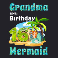 Cute Mermaid Gramma Of The 16th Birthday Nature Unisex Sherpa-lined Denim Jacket | Artistshot