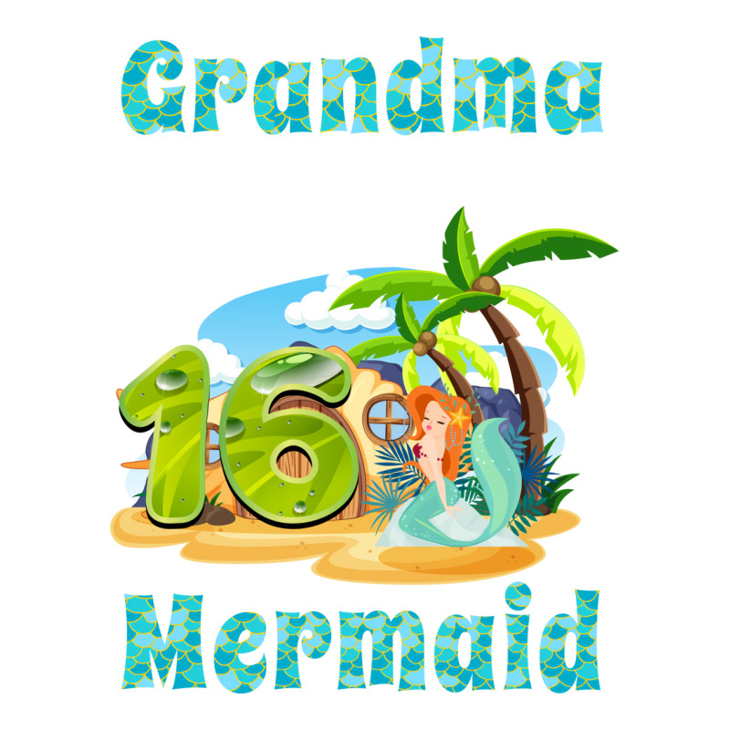 Cute Mermaid Gramma Of The 16th Birthday Nature 3/4 Sleeve Shirt by dherarguberax | Artistshot