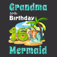 Cute Mermaid Gramma Of The 16th Birthday Nature Vintage Hoodie | Artistshot