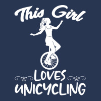 This Girl Loves Unicycling Monocycle Unicycler Uni Ladies Denim Jacket | Artistshot