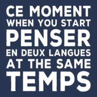 Bilingual Humor Saying Ce Moment When You Start1 Men Denim Jacket | Artistshot