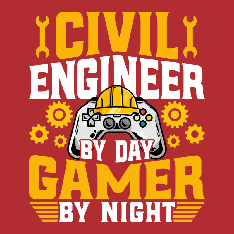 Civil Engineer Gamer Funny Video Game Lover Civil Ladies Fitted T-Shirt by izetecabangp | Artistshot