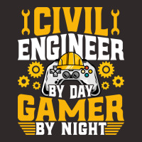 Civil Engineer Gamer Funny Video Game Lover Civil Racerback Tank | Artistshot