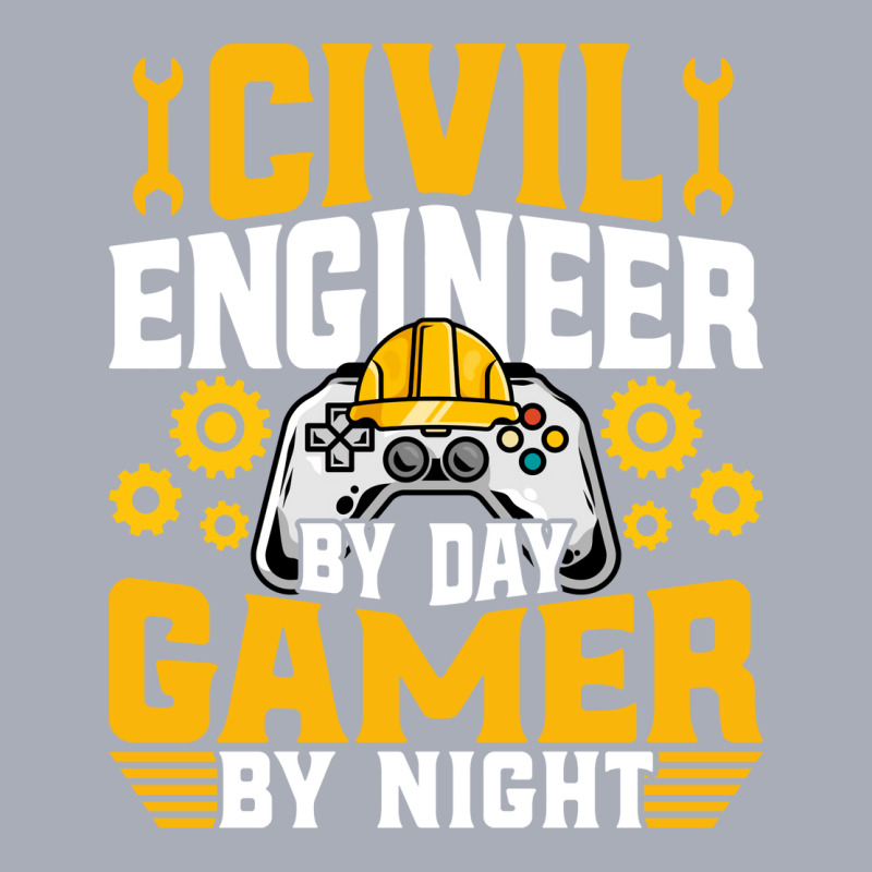 Civil Engineer Gamer Funny Video Game Lover Civil Tank Dress by izetecabangp | Artistshot