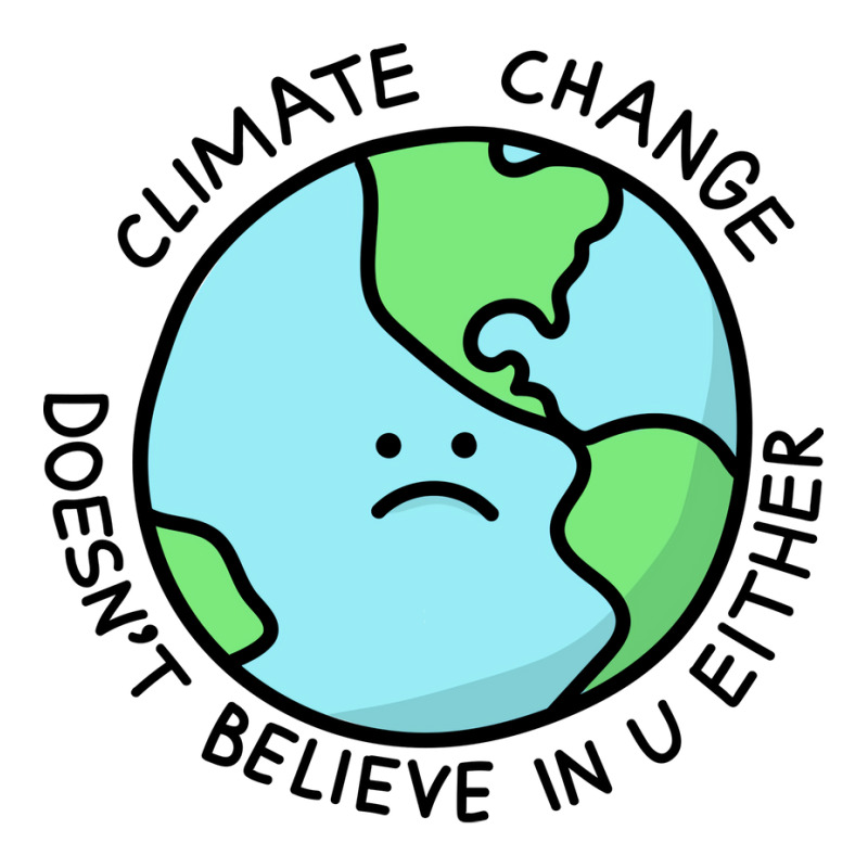 Climate Change Doesnt Believe In U 70s V-Neck Tee by loretzexson | Artistshot