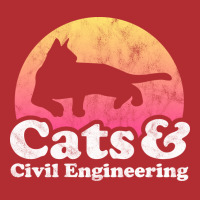 Cats And Civil Engineering Gift 80s Ladies Fitted T-shirt | Artistshot