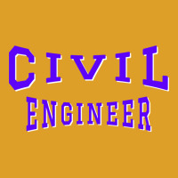 Civil Engineer In Purple Color Text 70s T-shirt | Artistshot