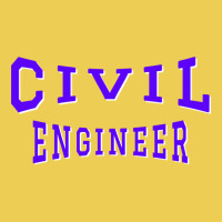 Civil Engineer In Purple Color Text 70s Graphic T-shirt | Artistshot