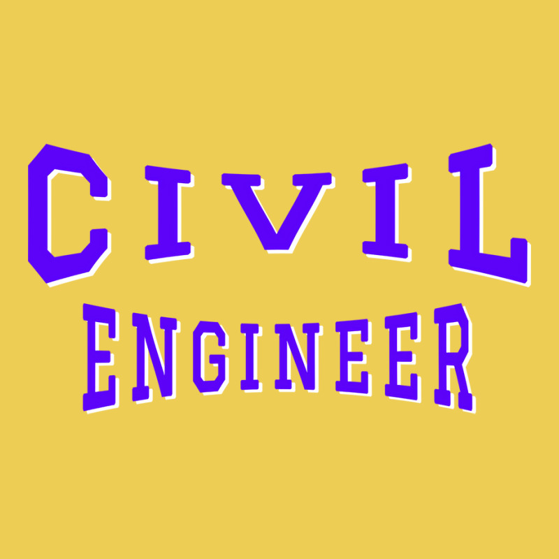 Civil Engineer In Purple Color Text 70s Graphic T-shirt by zemkamajoor1 | Artistshot