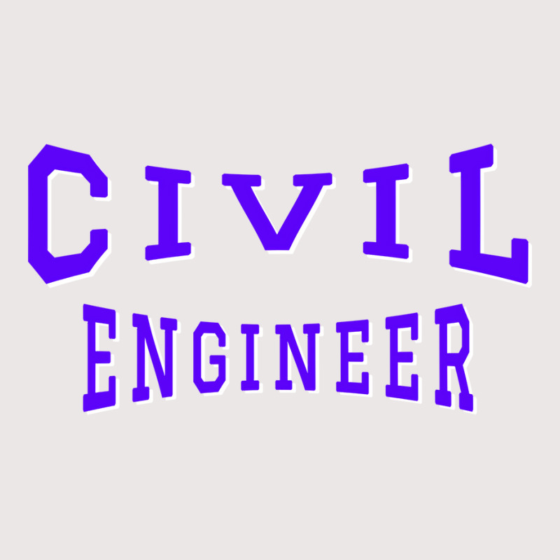 Civil Engineer In Purple Color Text 70s Pocket T-Shirt by zemkamajoor1 | Artistshot