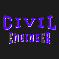 Civil Engineer In Purple Color Text 70s Hoodie & Jogger Set | Artistshot