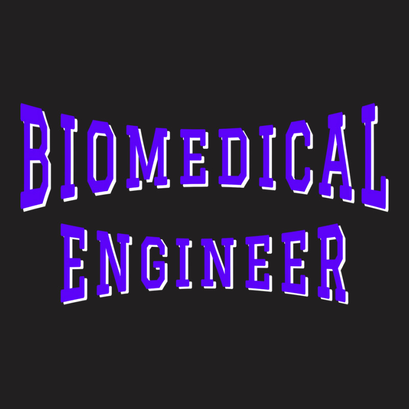 Biomedical Engineer In Purple Color Text Red T-Shirt by gerezzdralad | Artistshot