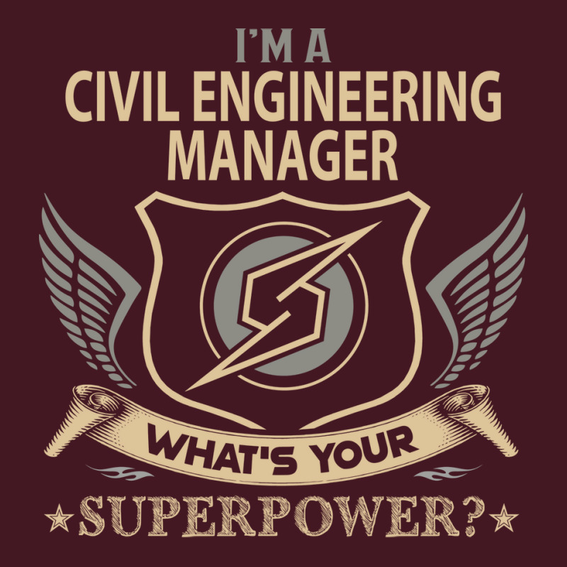 Civil Engineering Manager T  Superpower Gift Item Unisex Hoodie by zemkamajoor1 | Artistshot