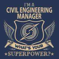 Civil Engineering Manager T  Superpower Gift Item Men Denim Jacket | Artistshot