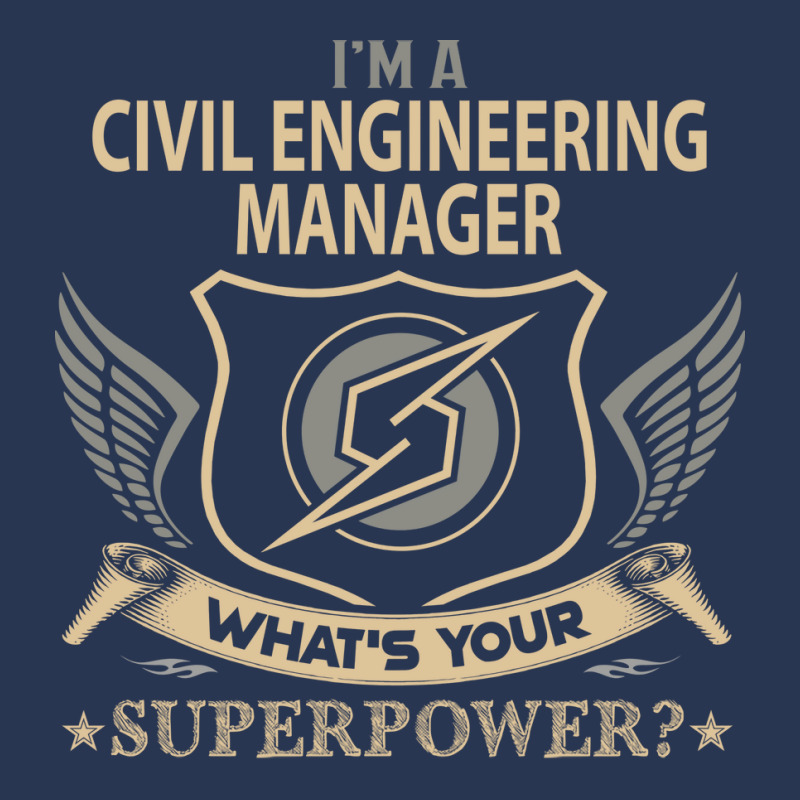 Civil Engineering Manager T  Superpower Gift Item Men Denim Jacket by zemkamajoor1 | Artistshot