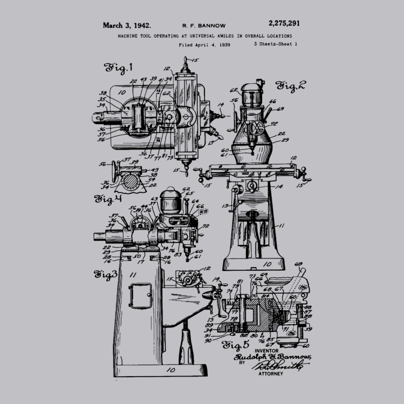 Bridgeport Milling Machine Patent 1942 Green Girl Pocket T-Shirt by fowzvysee | Artistshot