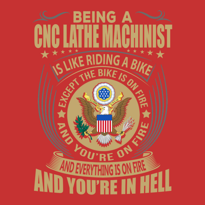 Being A Cnc Lathe Machinist Like Riding Bike Cool V-neck Tee | Artistshot