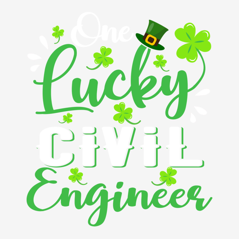 One Lucky Civil Engineer Shamrock Leprechaun Hat S Classic T-shirt by ngouparumbiez | Artistshot