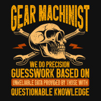 Machining Precision Guesswork Gear Machinist Girl Graphic T-shirt | Artistshot