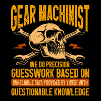 Machining Precision Guesswork Gear Machinist Girl V-neck Tee | Artistshot