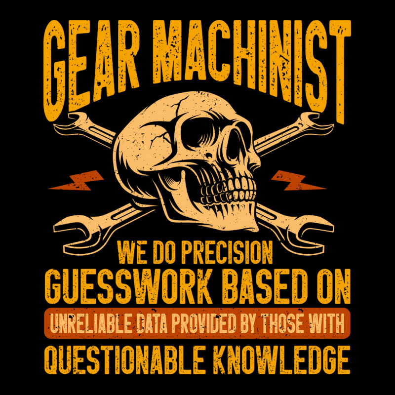 Machining Precision Guesswork Gear Machinist Girl V-neck Tee | Artistshot